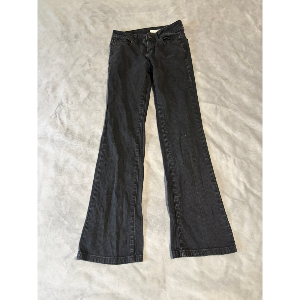 DKNY Jeans Womens Size 2R Black Bootcut Denim Pants Casual Classic 5-Pocket